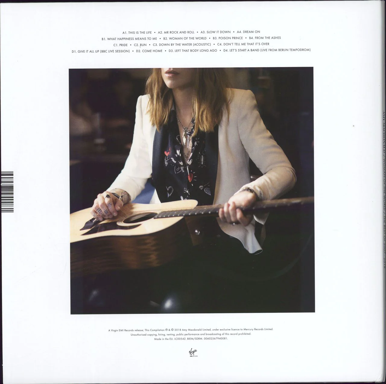 Amy MacDonald Woman Of The World: The Best Of 2007 - 2018 UK 2-LP vinyl set - Image 2