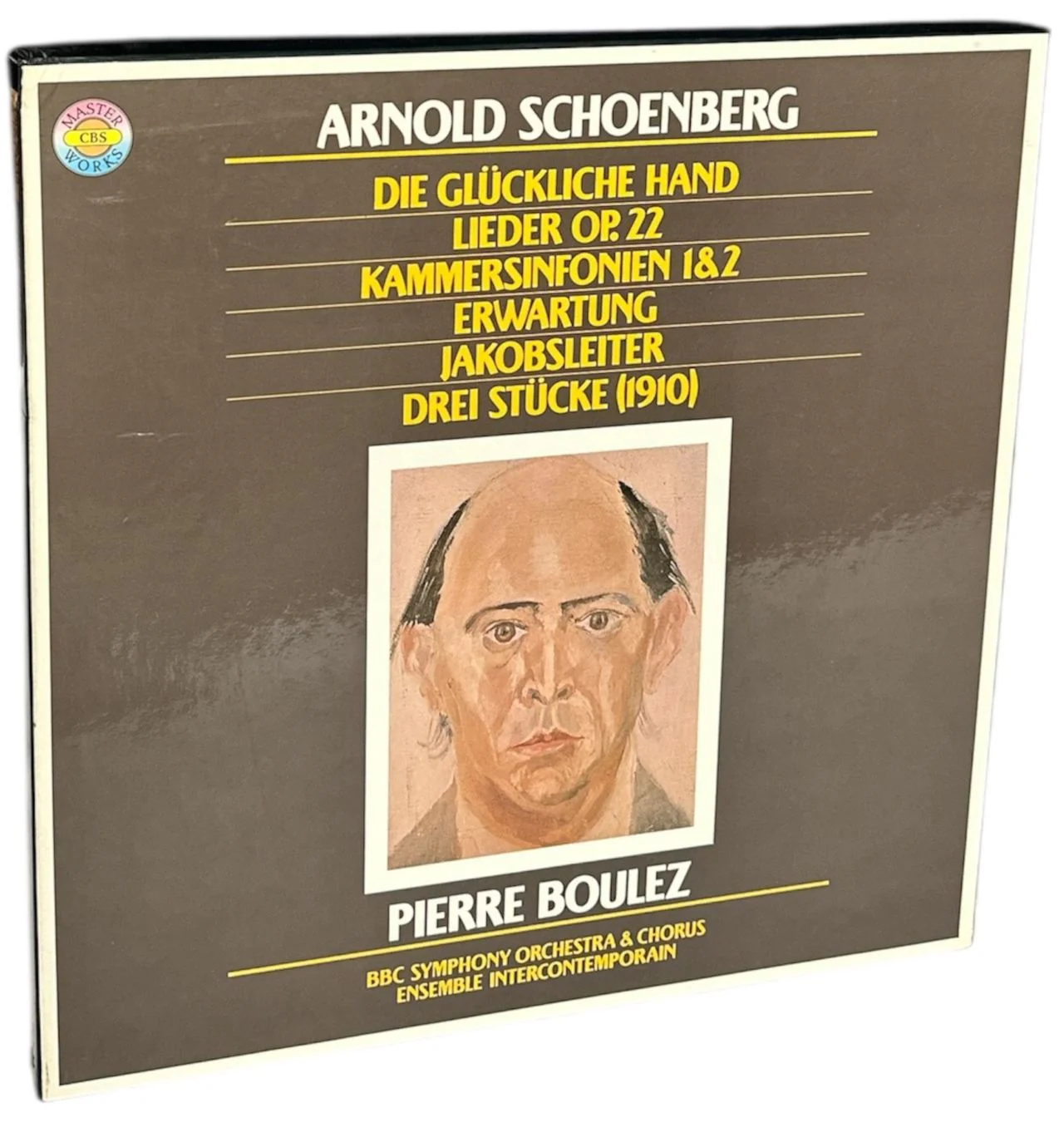 Arnold Schoenberg Die Glückliche Hand / Lieder Op. 22 / Kammersinfonien 1 & 2 / Erwartung / Jakobsleiter / Drei Stücke German Vinyl box set