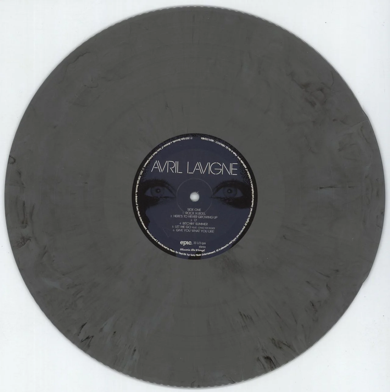 Avril Lavigne Avril Lavigne - 180 Gram Silver & Black Marbled Vinyl UK Vinyl LP - Image 2