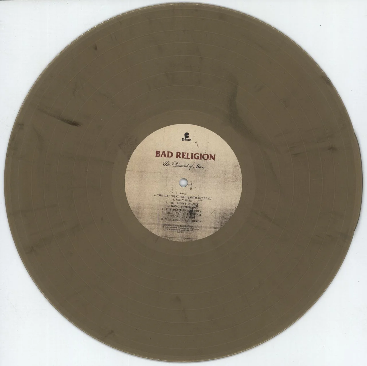 Bad Religion The Dissent of Man - Skull Gold Vinyl US Vinyl LP - Image 2