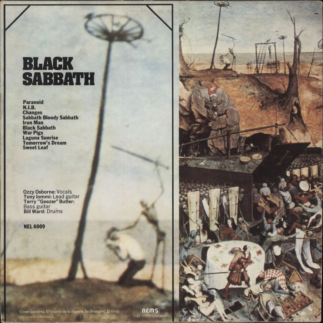 Black Sabbath Greatest Hits - Textured Sleeve - VG UK Vinyl LP - Image 3