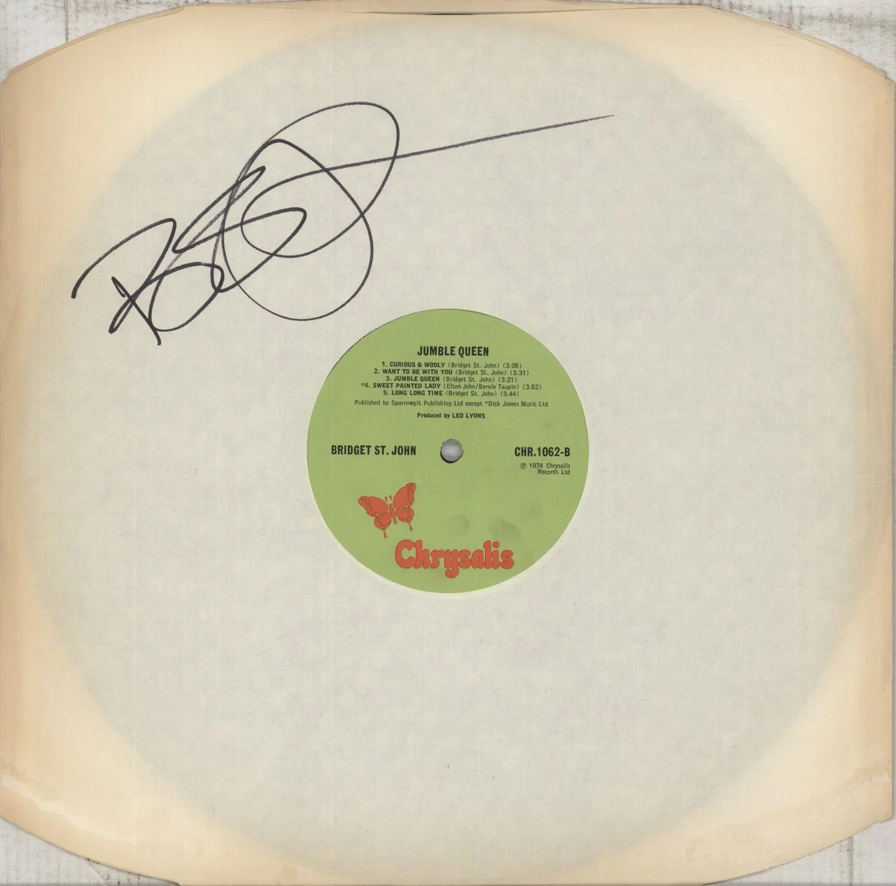 Bridget St John Jumblequeen - Autographed UK Vinyl LP - Image 4