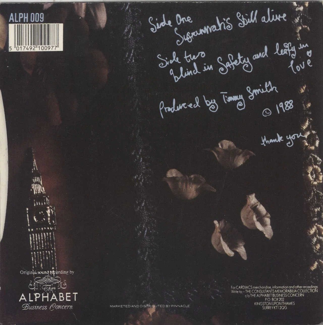 Cardiacs Susannah's Still Alive UK 7" vinyl - Image 3