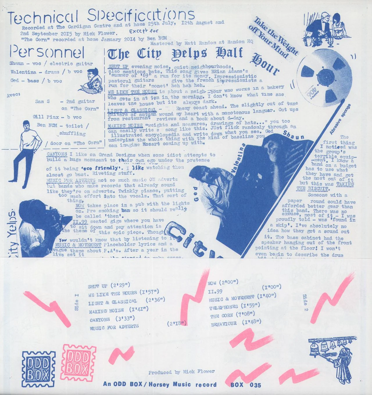 City Yelps The City Yelps Half Hour UK Vinyl LP - Image 3