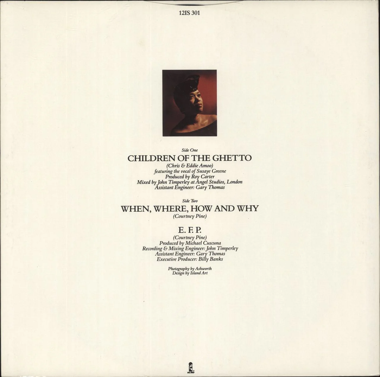 Courtney Pine Children Of The Ghetto UK 12" vinyl - Image 3