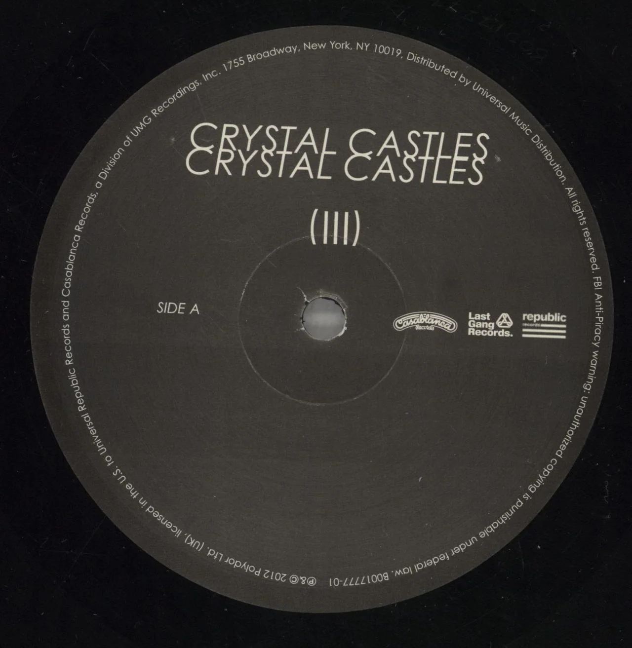 Crystal Castles Crystal Castles (III) UK Vinyl LP - Image 2