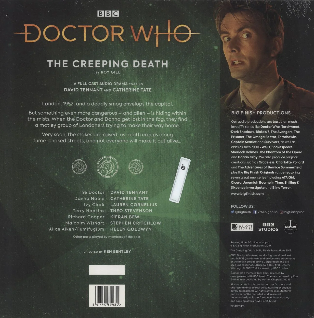 Doctor Who The Creeping Death - 180 Gram Neon Green Vinyl - Sealed UK Vinyl LP - Image 2