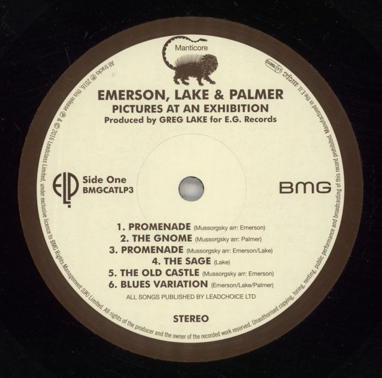 Emerson Lake & Palmer Pictures At An Exhibition - Remastered - Hype Sticker UK Vinyl LP - Image 2