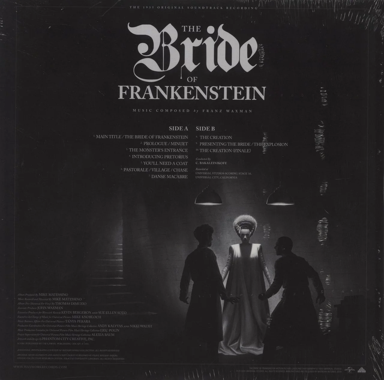 Franz Waxman The Bride of Frankenstein - 180 Gram Red & Yellow Vinyl - Sealed US Vinyl LP - Image 2