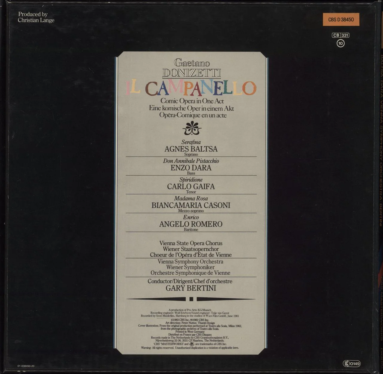 Gaetano Donizetti Donizetti : Il Campanello French Vinyl box set - Image 2