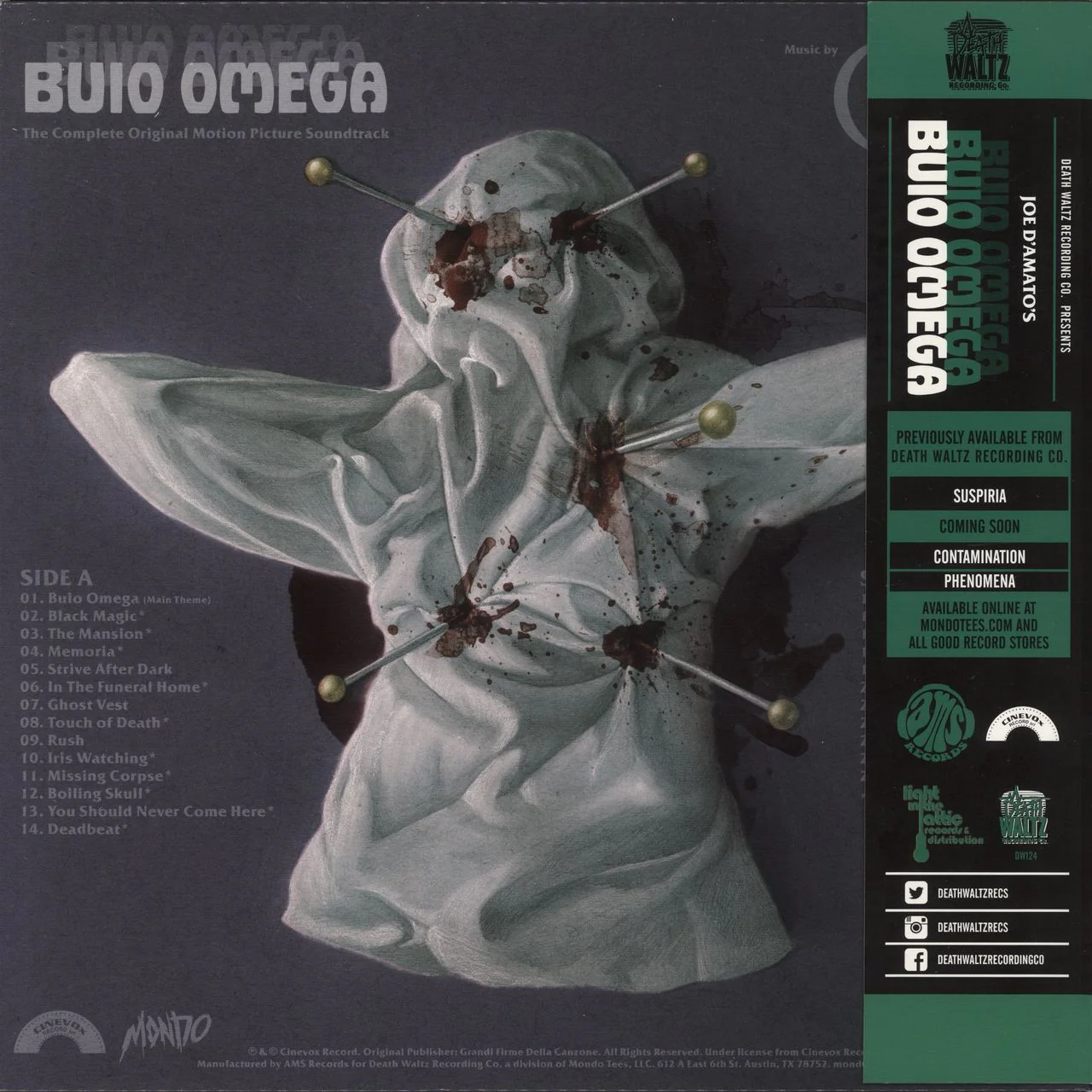 Goblin Buio Omega / Beyond Darkness [Original Motion Picture Soundtrack] - 180-gram Green Vinyl US Vinyl LP - Image 3