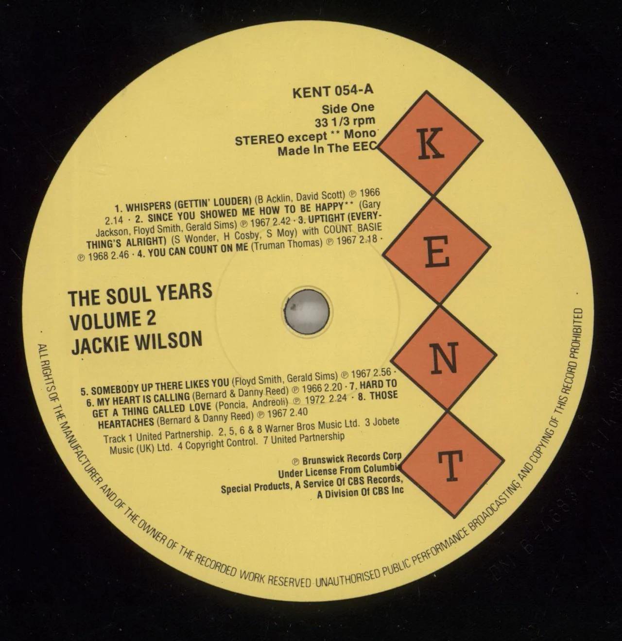 Jackie Wilson The Soul Years Volume 2 UK Vinyl LP - Image 3