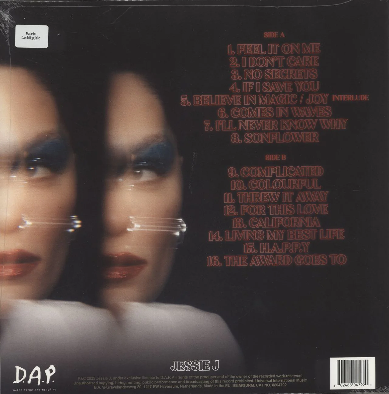 Jessie J Don't Tease Me With A Good Time - Clear Vinyl + Signed Art Card - Sealed Dutch Vinyl LP - Image 3