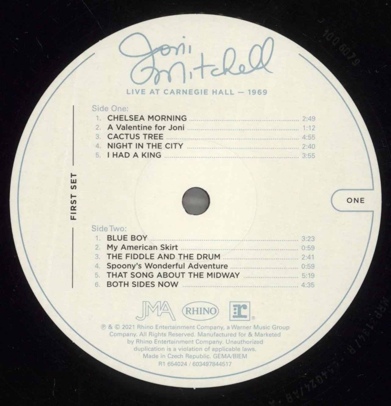 Joni Mitchell Live At Carnegie Hall 1969 - 180 Gram UK 3-LP vinyl set - Image 2
