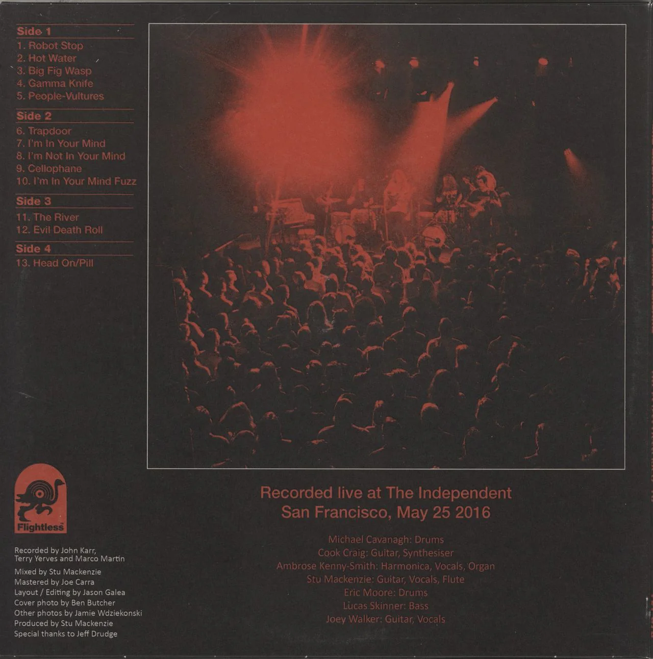 King Gizzard And The Lizard Wizard Live In San Francisco '16 - Red w/ Black wings & White Splatter Vinyl US 2-LP vinyl set - Image 3
