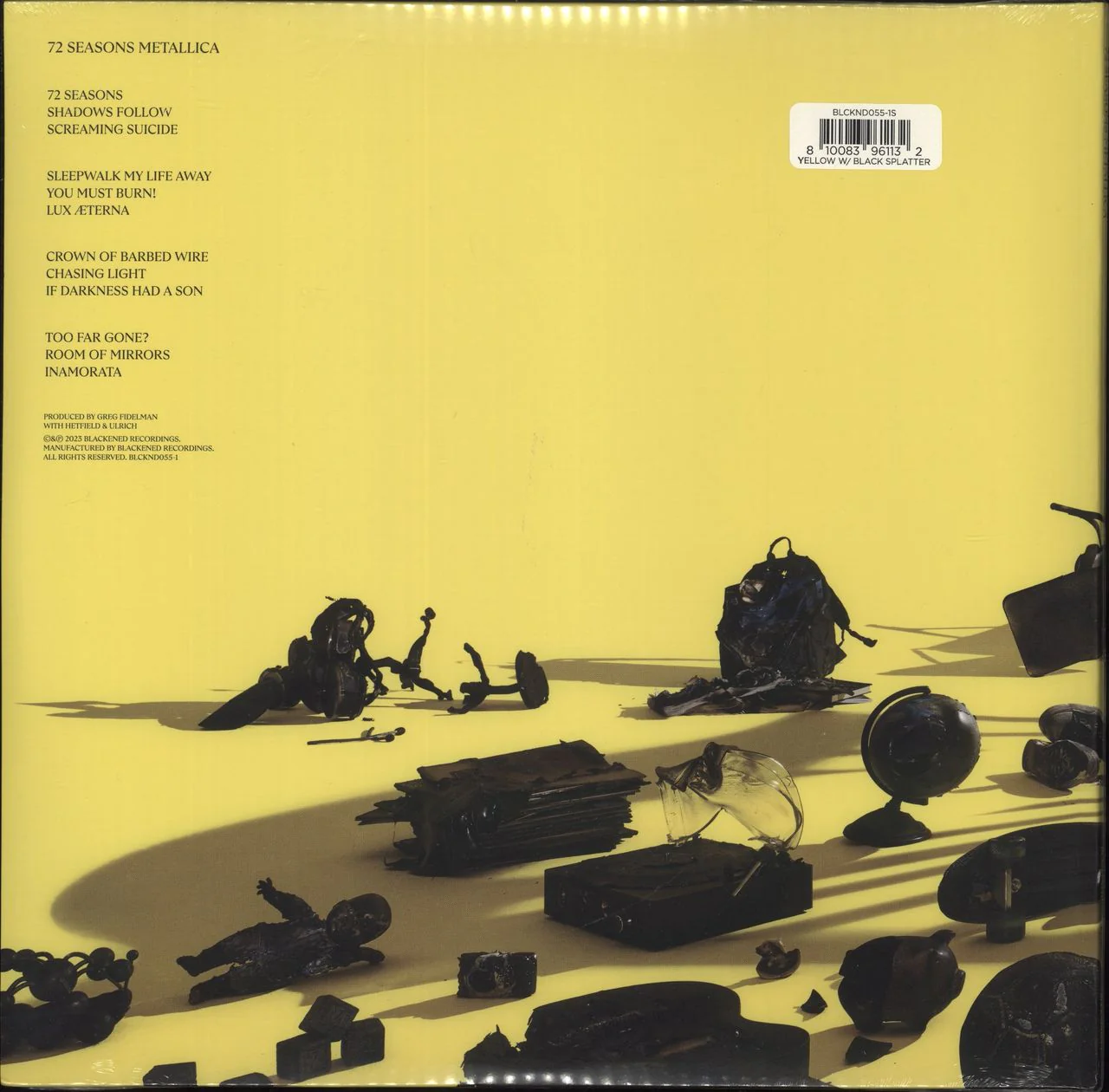 Metallica 72 Seasons - Yellow And Black Splatter Vinyl - Sealed US 2-LP vinyl set - Image 2