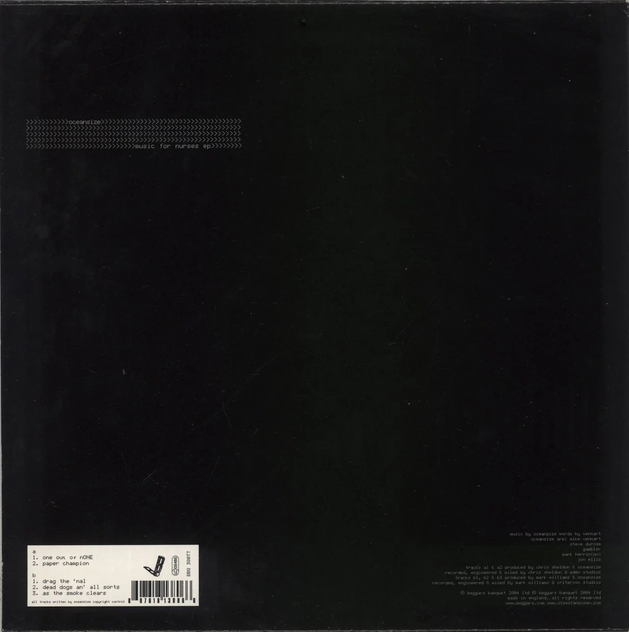 Oceansize Music For Nurses EP UK 10" vinyl - Image 3