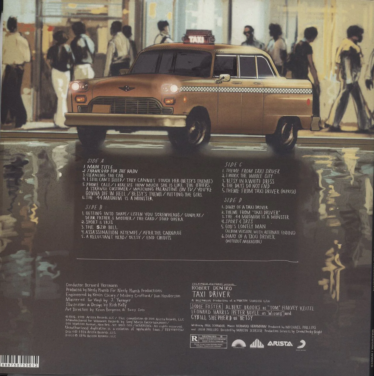 Original Soundtrack Taxi Driver - 180gm Yellow Vinyl US 2-LP vinyl set - Image 3
