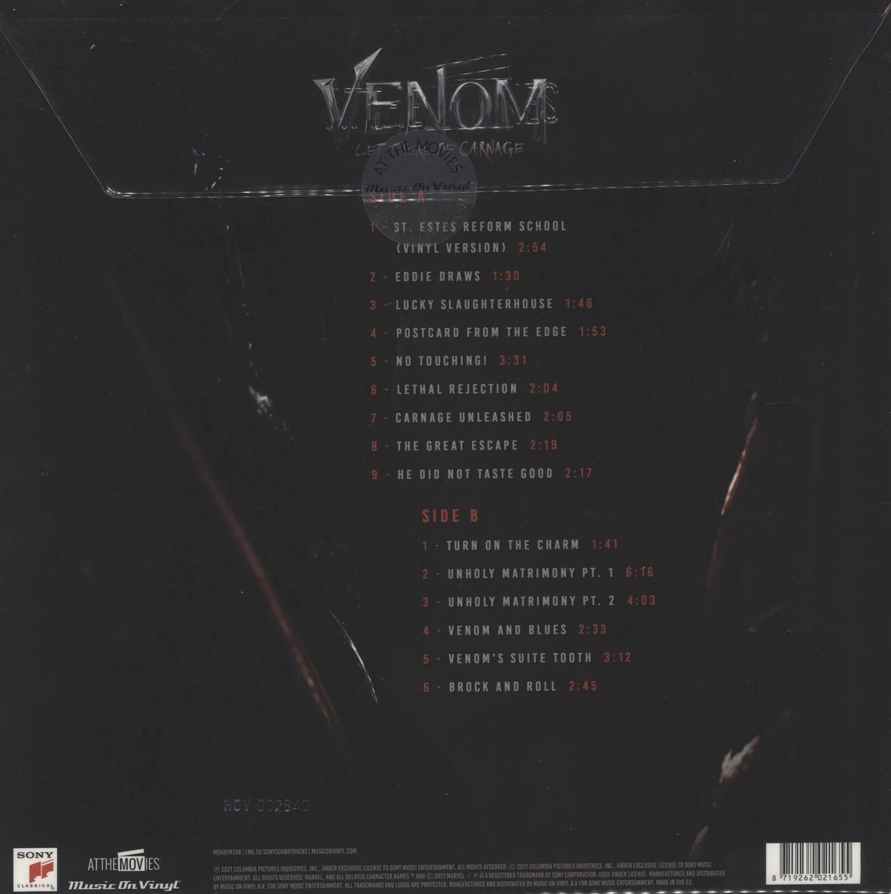 Original Soundtrack Venom: Let There Be Carnage - 180 Gram Red Vinyl UK Vinyl LP - Image 2