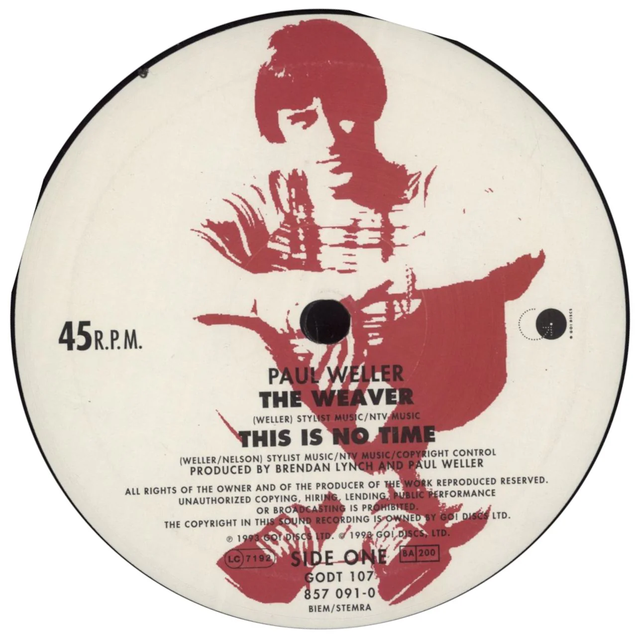 Paul Weller The Weaver EP - EX UK 10" vinyl - Image 2