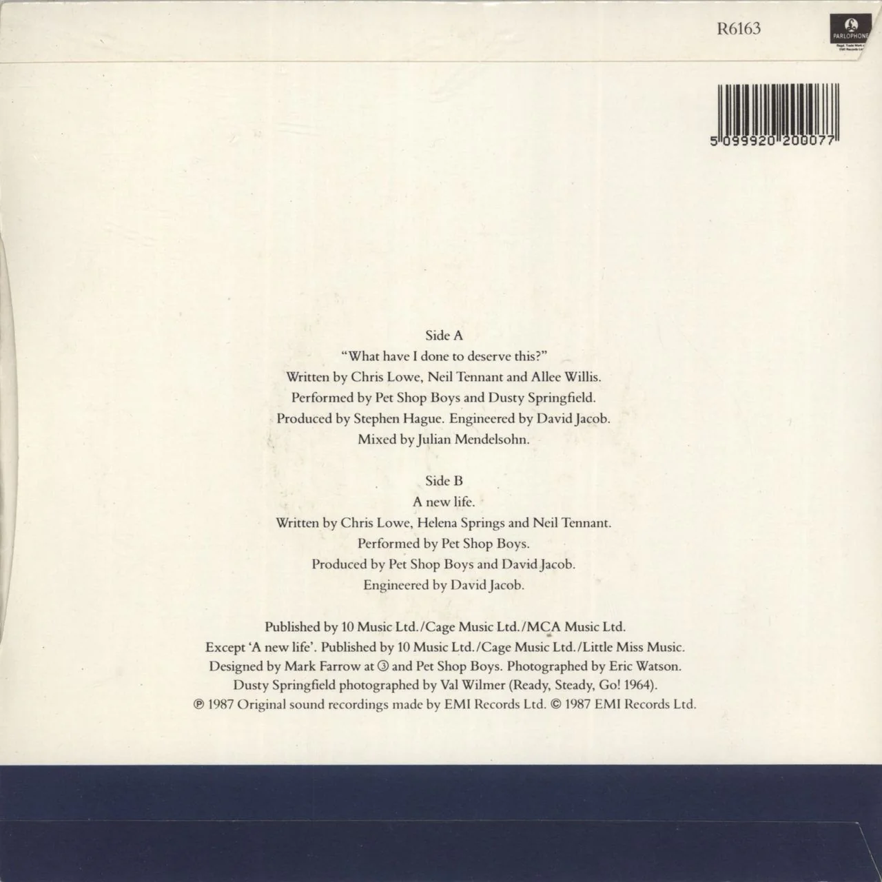 Pet Shop Boys What Have I Done To Deserve This? - Inj - Card Sleeve UK 7" vinyl - Image 3
