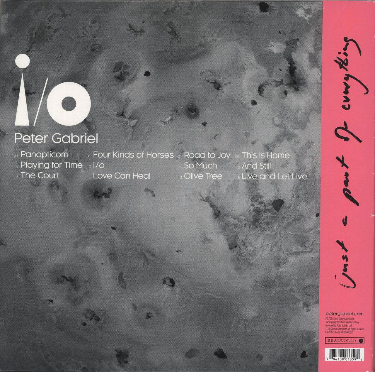 Peter Gabriel i/o Bright-Side Mixes - Sealed UK 2-LP vinyl set - Image 3