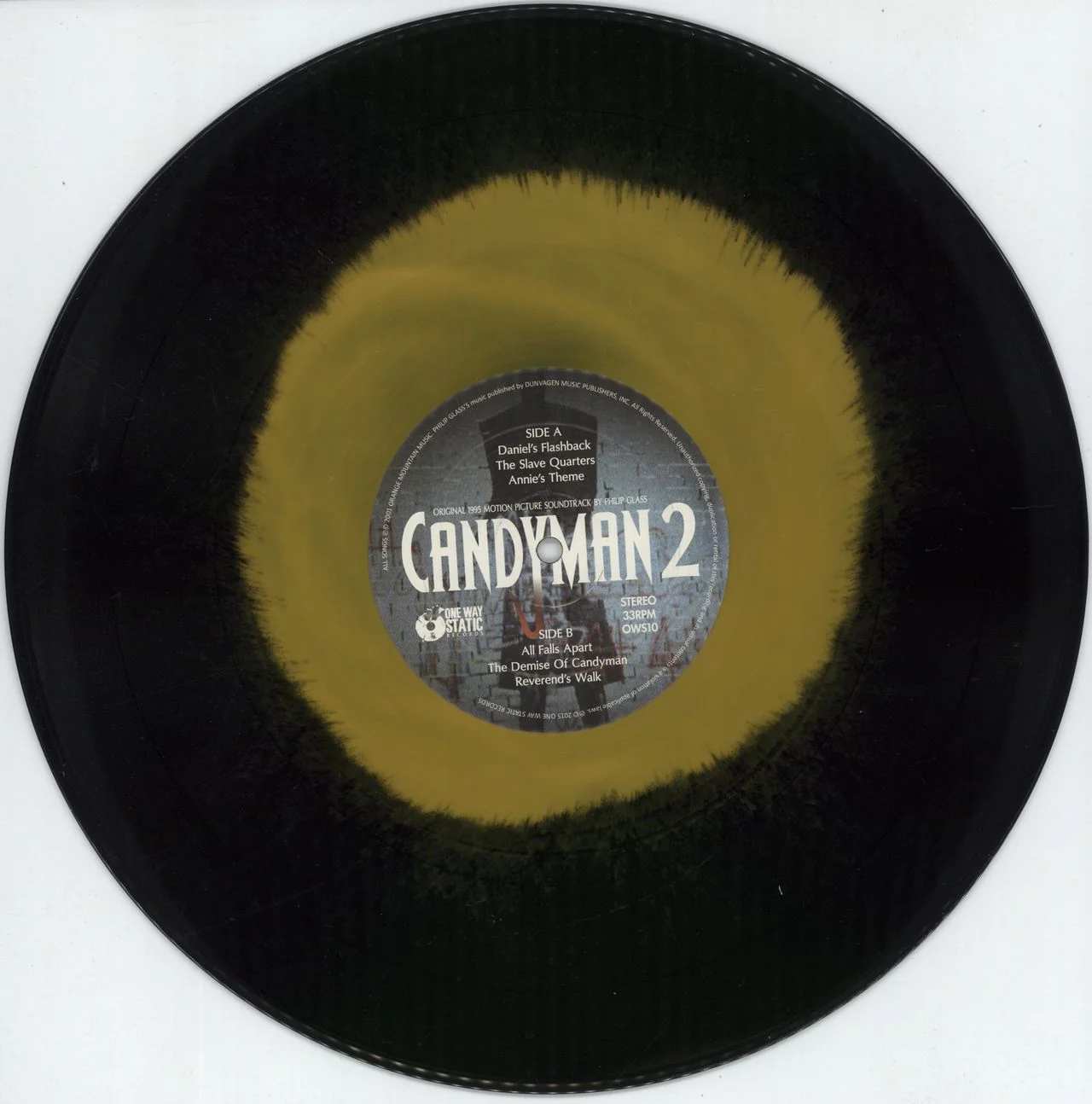 Philip Glass Candyman 2: Farewell To The Flesh - Bee Haze Vinyl US Vinyl LP - Image 2