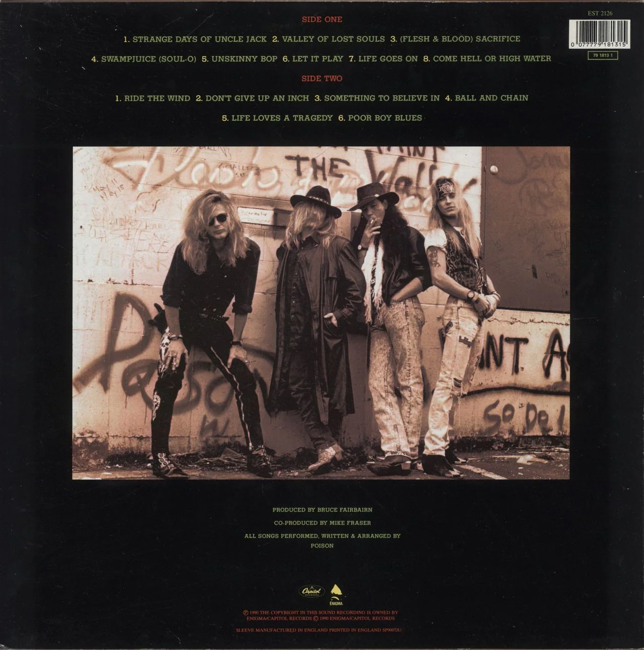 Poison Flesh & Blood - Hype Stickered - EX UK Vinyl LP - Image 3
