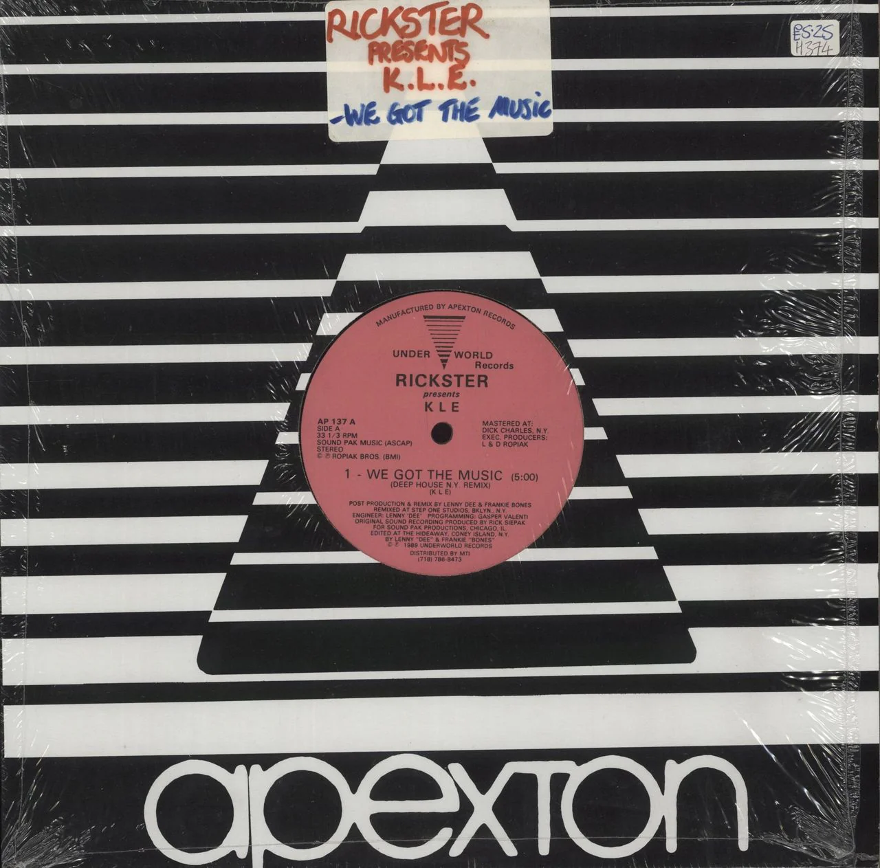 Rickster We Got The Music US 12" vinyl