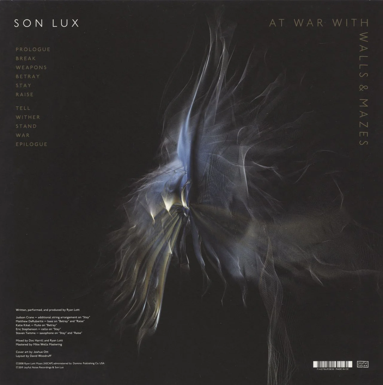 Son Lux At War With Walls And Mazes - Blue Marbled Vinyl US Vinyl LP - Image 3