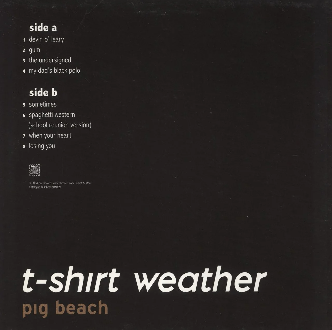 T-shirt Weather Pig Beach UK Vinyl LP - Image 3