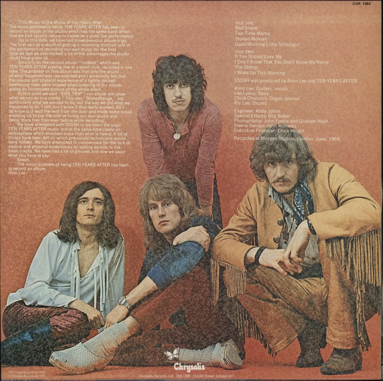 Ten Years After Ssssh - Blue Label UK Vinyl LP - Image 3