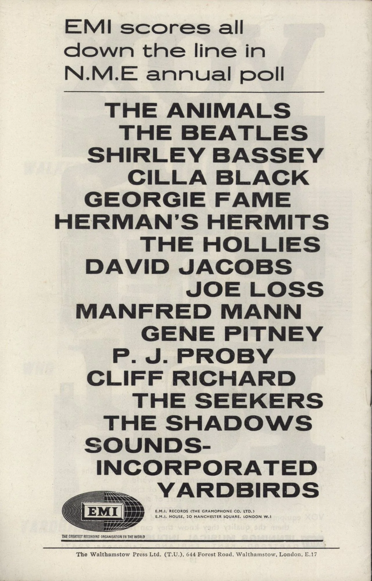 The Beatles NME Poll-Winners Concert 1966 UK Tour programme - Image 3
