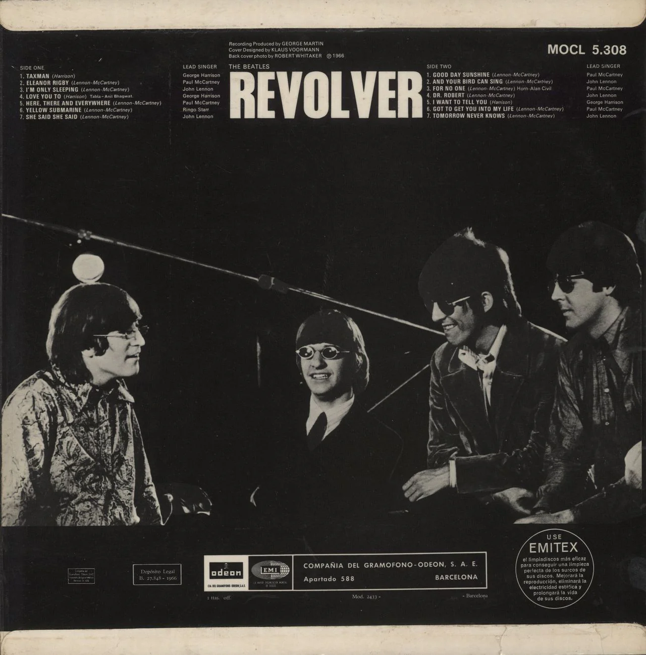 The Beatles Revolver - 1st Spanish Vinyl LP - Image 3