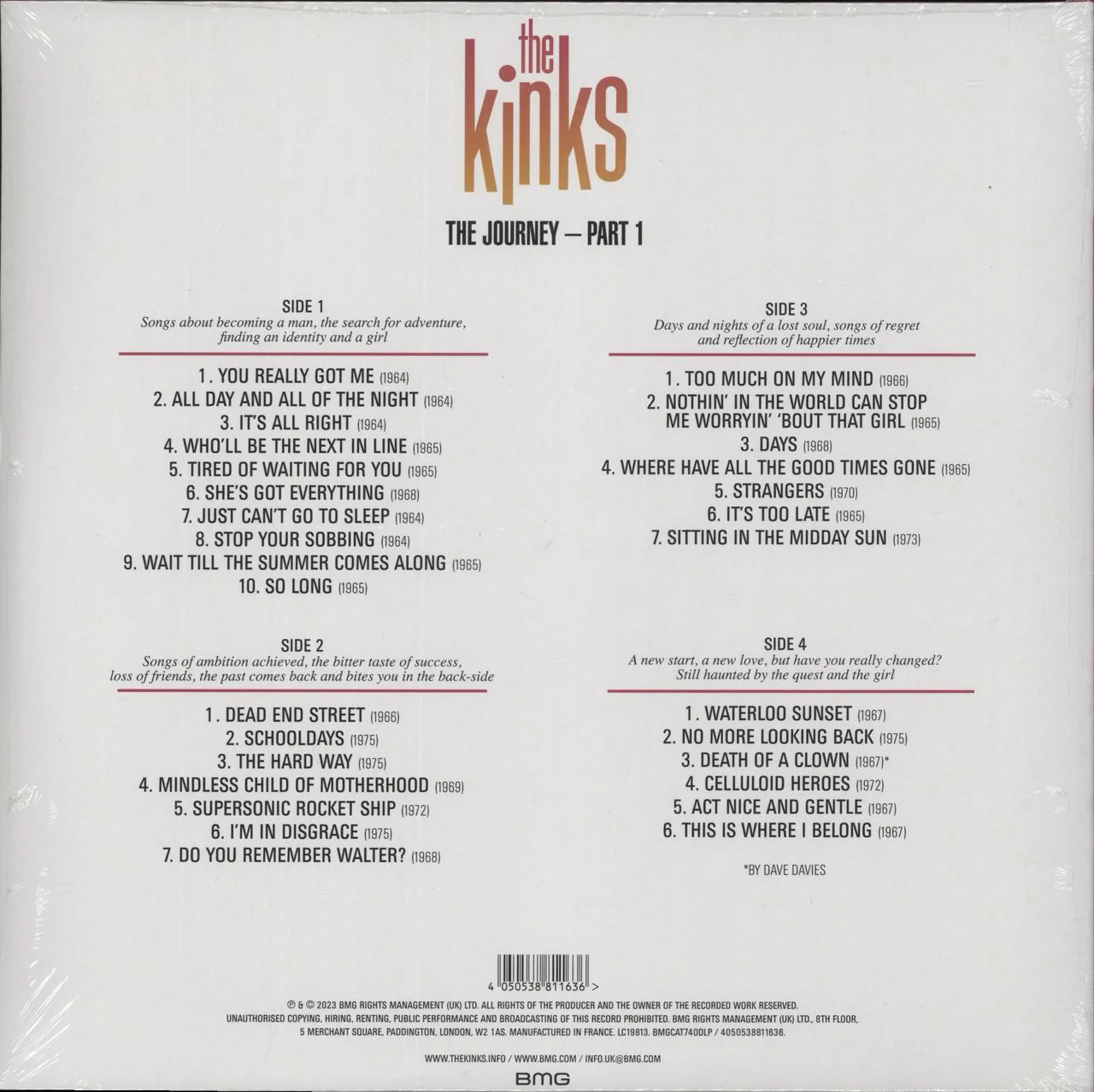 The Kinks The Journey: Part 1 - Sealed UK 2-LP vinyl set - Image 3