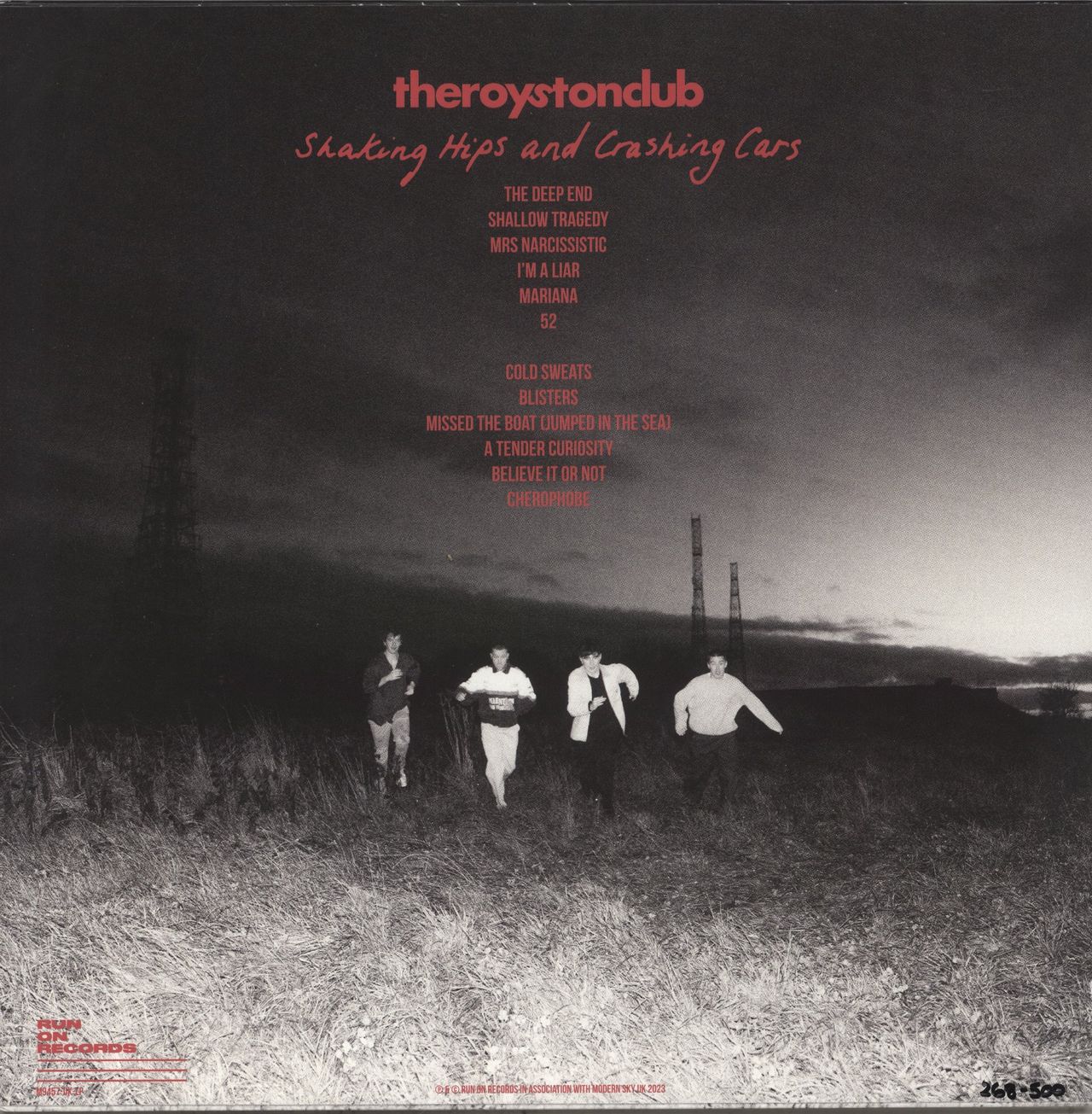 The Royston Club Shaking Hips And Crashing Cars - White with Pink Splatter Vinyl + Autographed UK Vinyl LP - Image 3