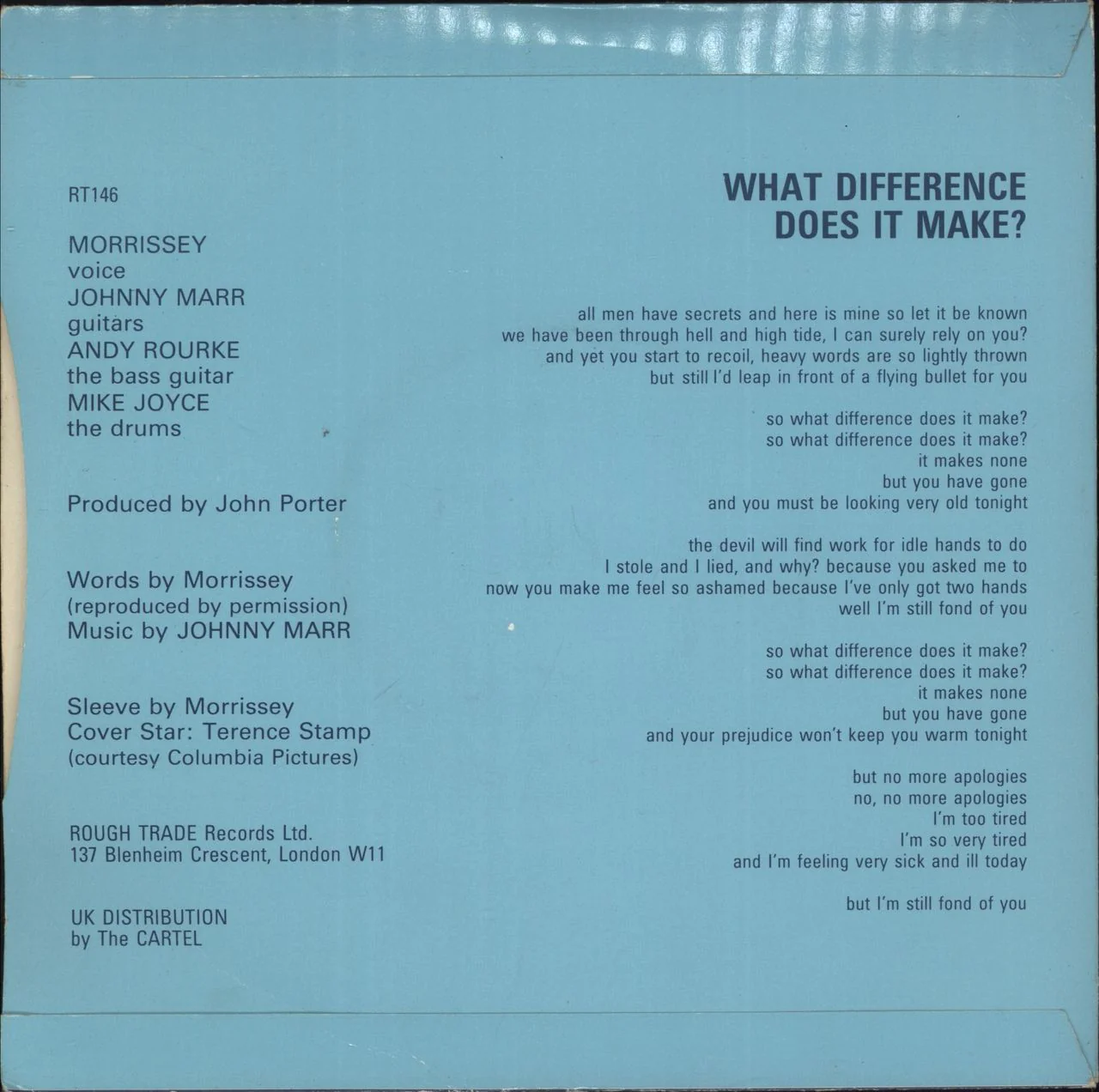 The Smiths What Difference Does It Make? - Terence Stamp - VG UK 7" vinyl - Image 3