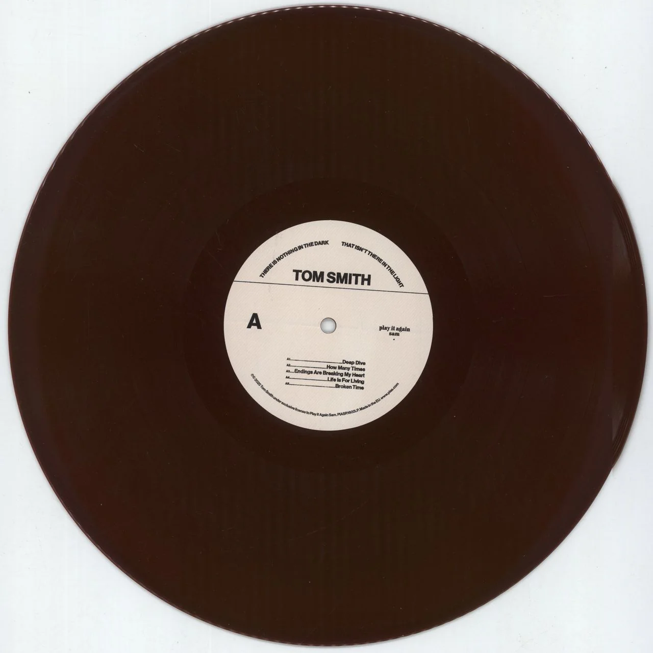 Tom Smith There Is Nothing In The Dark That Isn't There In The Light - Oxblood Vinyl + Autographed Print UK Vinyl LP - Image 2