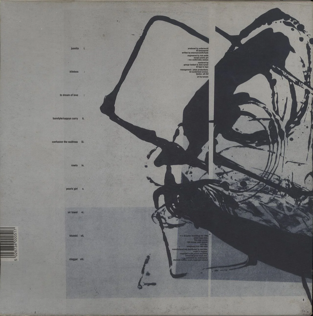 Underworld Second Toughest In The Infants UK 2-LP vinyl set - Image 3