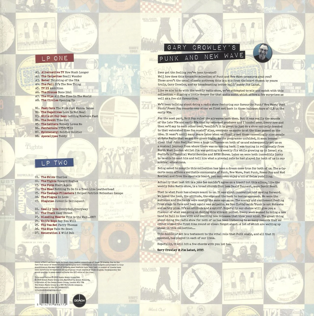 Various-Punk & New Wave Gary Crowley's Punk And New Wave - RSD18 - Sealed UK 2-LP vinyl set - Image 2