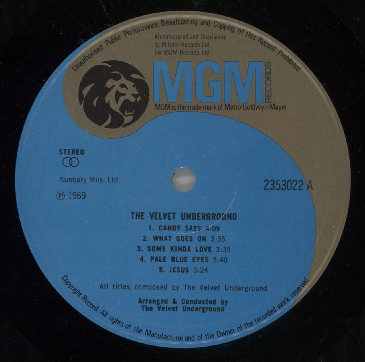 Velvet Underground The Velvet Underground - Yin-Yang Label - VG UK Vinyl LP - Image 2