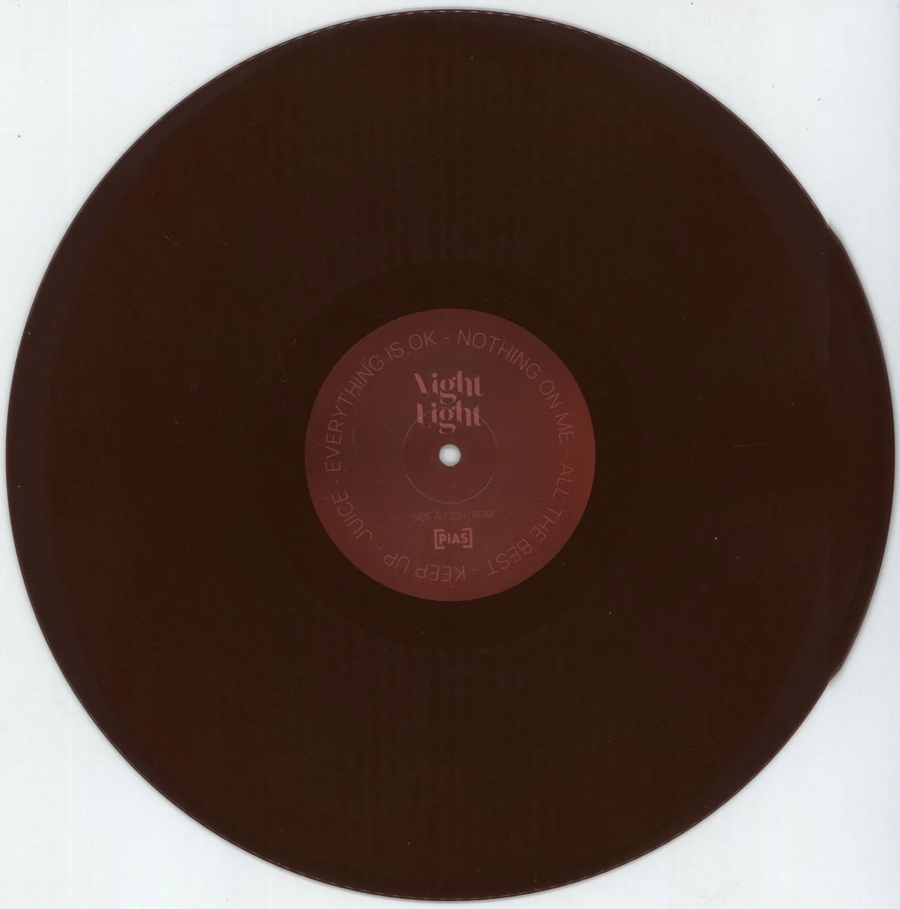 White Lies Night Light - Red Vinyl + Autographed UK Vinyl LP - Image 2